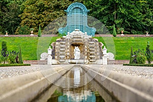 Historic Fountain in the park of Het Loo Palace, Apeldoorn, Geld