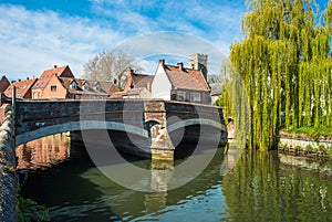 The Historic Fye Bridge, crossing The River Wensum