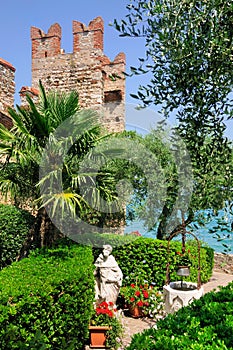 Historic Gardens in Sirmione, Italy