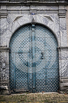 Historic gateway in the French town of Oloron-Sainte-Marie