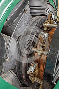 Historic generator in an old power plant