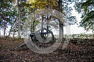 Historic Gettysburg Civil War Cannon.