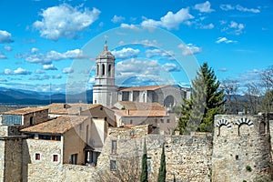 Historic Girona, Spain and Cathedral