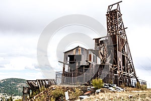 Historic gold mine in victor colorado