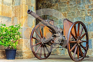 Historic Guns in the Fortress of Pamplona