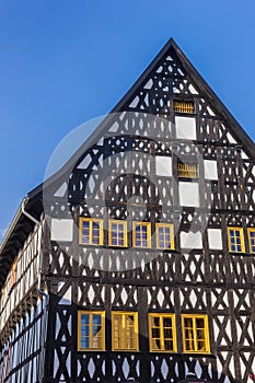 Historic half timbered house in the center of Weimar