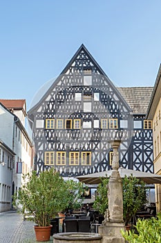 Historic half-timbered house in Weimar