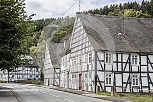 Historic half-timbered houses