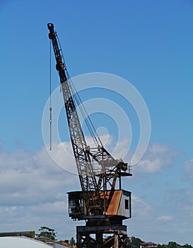 Historic harbor crane