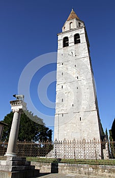 Historic high Bell Tower of the town of AQUILEIA 2