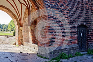 Historic Holstentor passage in Lubeck, Germany.