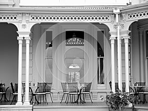 Historic home: verandah cafe - h