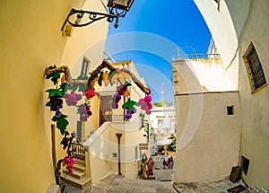 Historic house architecture, Otranto village, Italy