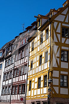 Historic house facades in Nuremberg / Germany