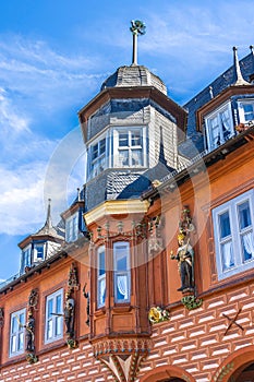 Historic House Gable with bay Window