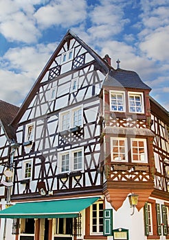 Historic house with timber frame construction