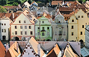 Historic houses in Cesky Krumlov
