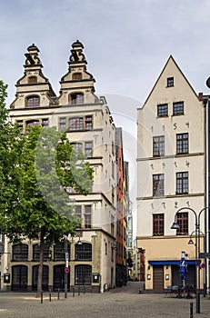 Historic houses in Cologne,Germany