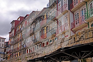 Historic houses on Porto Duoro riverfront