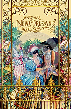 Historic Iconic Classic New Orleans Greeting Card Balcony Scene