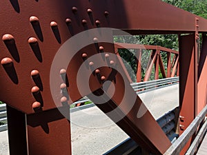 Details, Jersey Bridge in Downieville, California