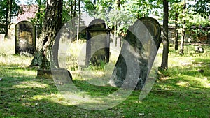 Historic Jewish cemetery in Poland in ÃÂ»ory photo