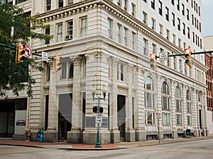 The historic Kanawha National Bank building in downtown Charleston, West Virginia