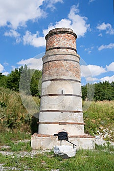 Historic kiln for burnt lime production, Czech republic