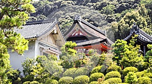 Historic Kiyomizudera temples in Kyoto Japan photo