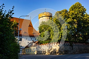 Historic Kotnov Tower in Tabor, Czech Republic