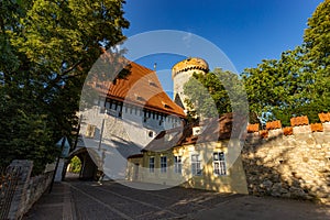 Historic Kotnov Tower in Tabor, Czech Republic