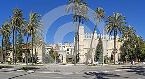 Historic La Llotja-Born in Palma de Mallorca Framed by Lush Palm Trees