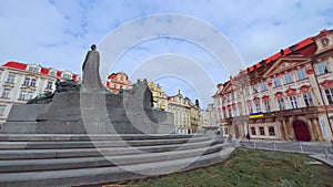 Historic landmarks of Old Town Square, Prague, Czech Republic