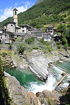 Historic Lavertezzo in Tessin, Switzerland