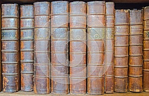 Historic Leather Bound Volumes of Chamber`s Dictionary