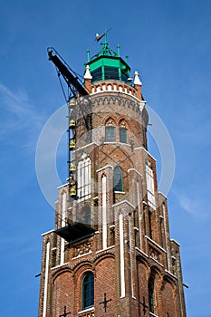 The historic lighthouse Simon Loschen in Bremerhaven, Germany