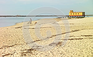 Fuseta - antiga estaÃÂ§ÃÂ£o do salva-vidas, Algarve - Portugal photo