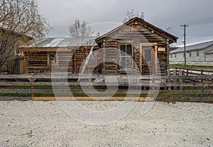 Historic Log Cabin in Dawson City