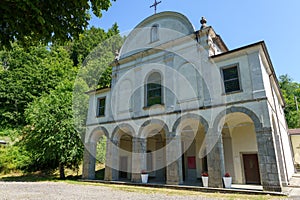 Historic Madonna del Carmelo church at Tarsogno, Parma province photo