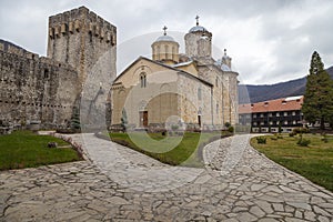 Historic Manasija Monastery in Despotovac, Serbia