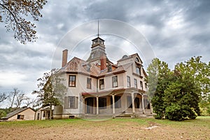 Historic mansion in Batsto Village in Wharton State Forest in Southern New Jersey. United States