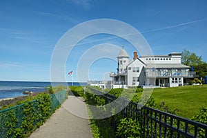 Historic mansion on Marginal Way in Ogunquit, ME, USA