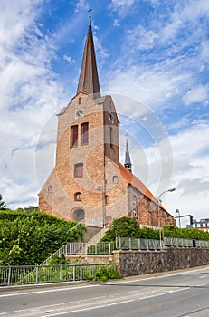 Historic Marie church in the center of Sonderborg