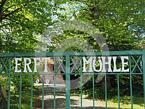 Historic mill named Erft Muehle in the city of Grevenbroich in Germany photo