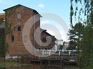 Historic mill named Erft Muehle in the city of Grevenbroich in Germany photo