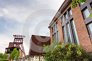 Historic mining tower gelsenkirchen germany