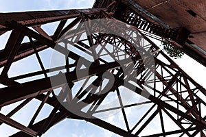 Historic mining tower gelsenkirchen germany