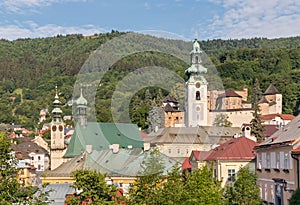 Historic mining town Banska Stiavnica in Slovakia