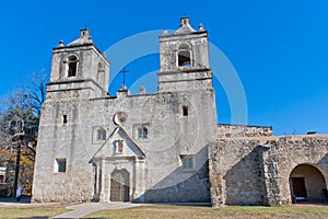 Historic Mission Concepcion in San Antonio, Texas