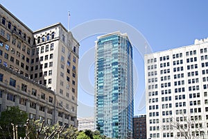 Historic and modern buildings in Fort Worth